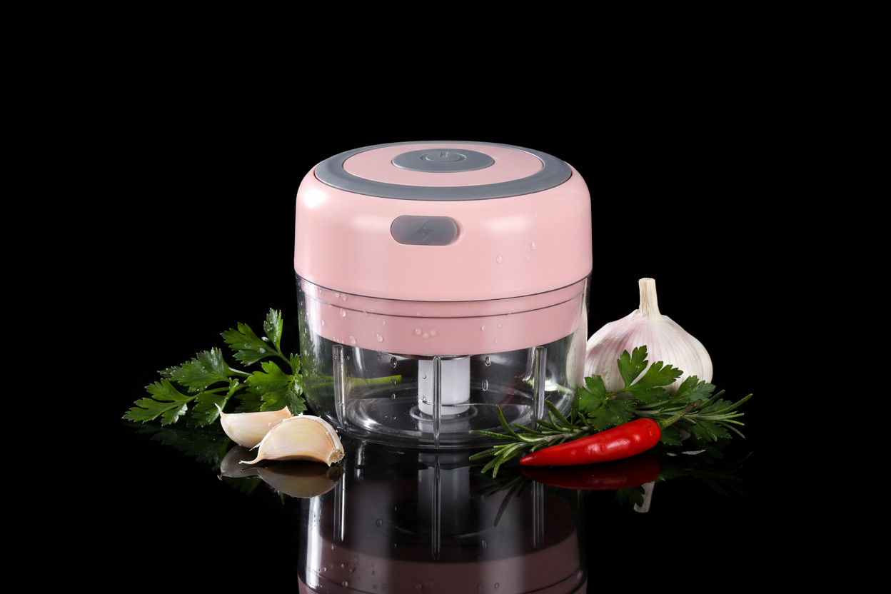 Pink chopper with veg
