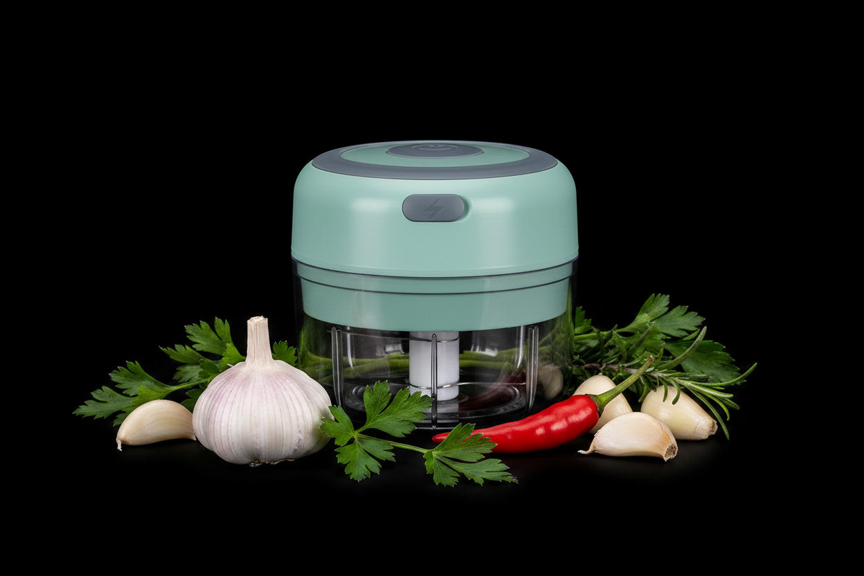 Teal chopper with veg
